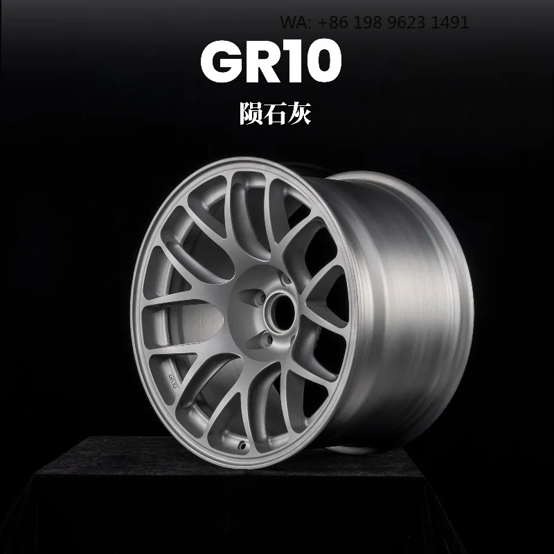 High End Customized Wheel Hub Multiple Inch Deep Concave Forged Alloy Rims, 5x3 PCD Gold Polished Finish, Single Piece Sporty C