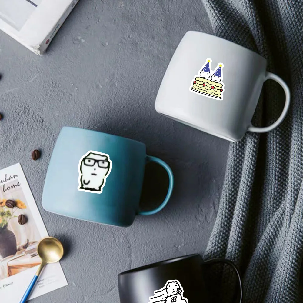 72 szt. Abstrakcyjne oko bańka kot naklejki graffiti Scrapbooking kolaż materiał kask telefon kubek wody dekoracja notatnika ściennego
