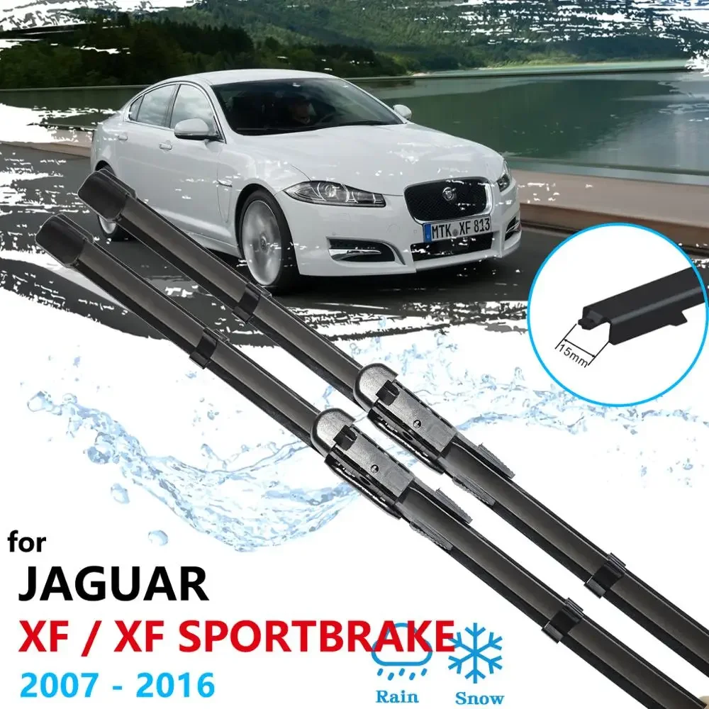 For Jaguar XF 2007~2016 XF Sportbrake Windshield Wipers Car Accessories 2008 2009 2010 2011 2012 2013 2014 2015 Car Wiper Blade