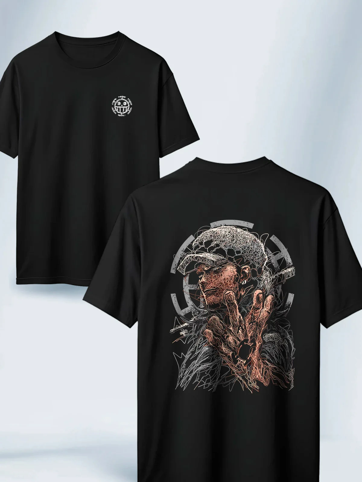 Kpop Demon Hunter Saja Boys T-shirt - Harajuku O-hals, Casual Anime Tee, Unisex Tops, Zachte stof, Levendige print, Waaiervriendelijk