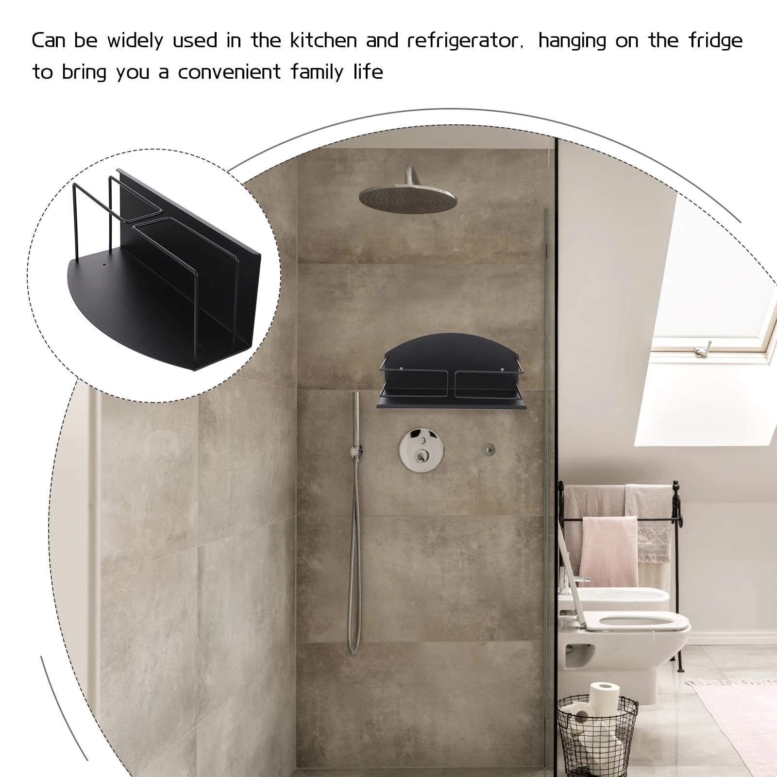 

Magnetic Storage Rack Kitchen Spice Holder Refrigerator Hanging Freezer Door Shelf