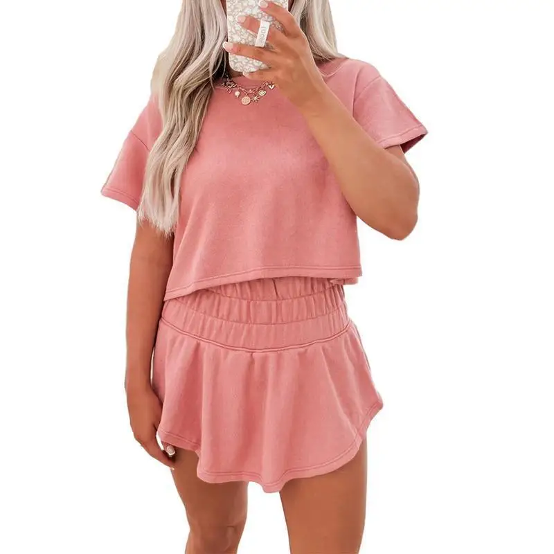 

Short Sleeve Short Skirt Set Women's Fashion Two-Piece Suit Spring Season Four Seasons Brand Unbranded Xb1731079431928386323