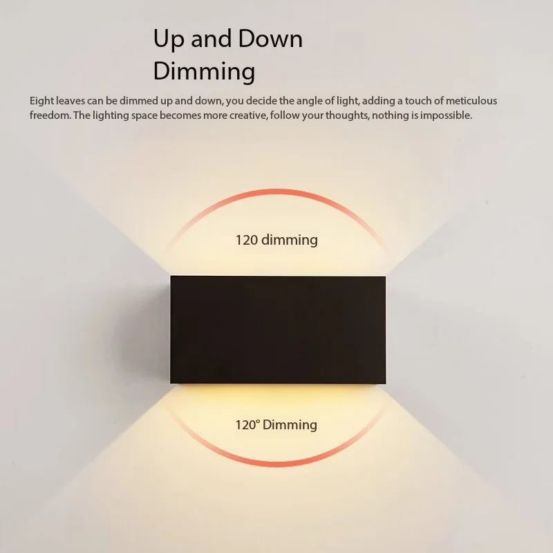 

Светодиодный уличный водонепроницаемый настенный светильник: простое осветительное устройство для балкона, наружных стен, виллы, двора