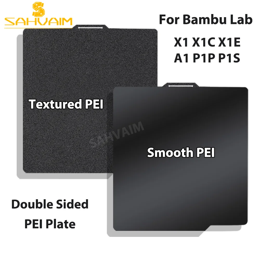 

Пластина для Bambu Lab X1 P1P A1 PEI, гладкая текстурированная пластина Pei 257x257 для бамбуковой лаборатории X1c Bambulabs P1s A1