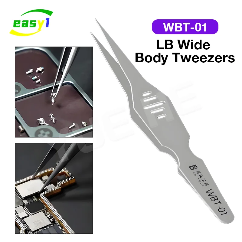 

Инструмент LB WBT-01, пинцет с широким корпусом, высокоточная нержавеющая сталь для ремонта мобильных телефонов, материнская плата, инструменты для ремонта сварки чипов BGA