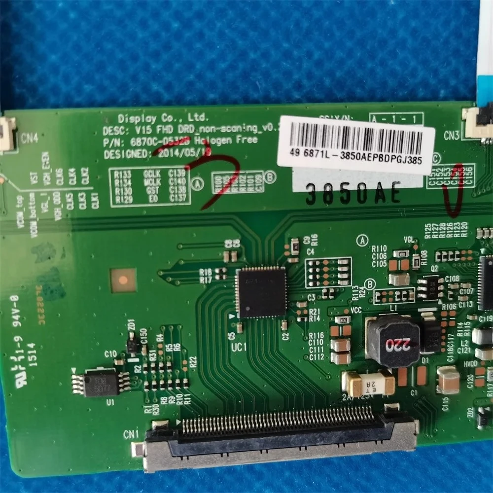 6871L-3850A/D T-CON LVDS 6870C-0532B Logic Board For TX-49GS352B LC-49CFE6242K 49HE4000 TX-49DS500E 49LK6100PLB 49LJ624V 49lf500