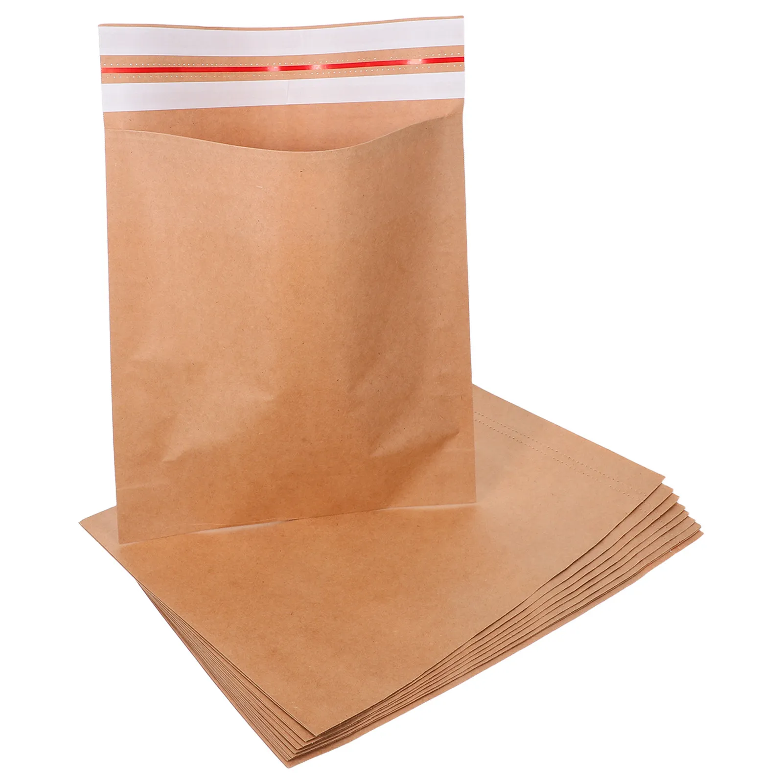 10Pcs Self-Sealing Kraft Paper Shipping Mailers Bags for Clothes Packaging Books Accessories Small Business Packaging Envelopes
