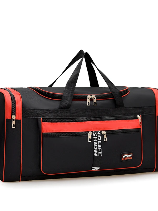 Large Capacity Oxford Cloth Luggage Storage Bag Men's Travel Handbag Moving Work Clothes Bag Durable Sports Style Backpack