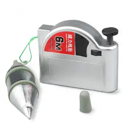 Magnetic Plumb Bob Setter, Carretel de linha retrátil com base magnética, Construção Bobs, 6 m, 320g