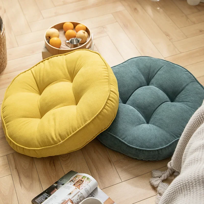 Round Floor Sofa Cushion with Sturdy Handle Super Soft Thick Round Balcony Pad Floor Seating Cushion Home Supplies