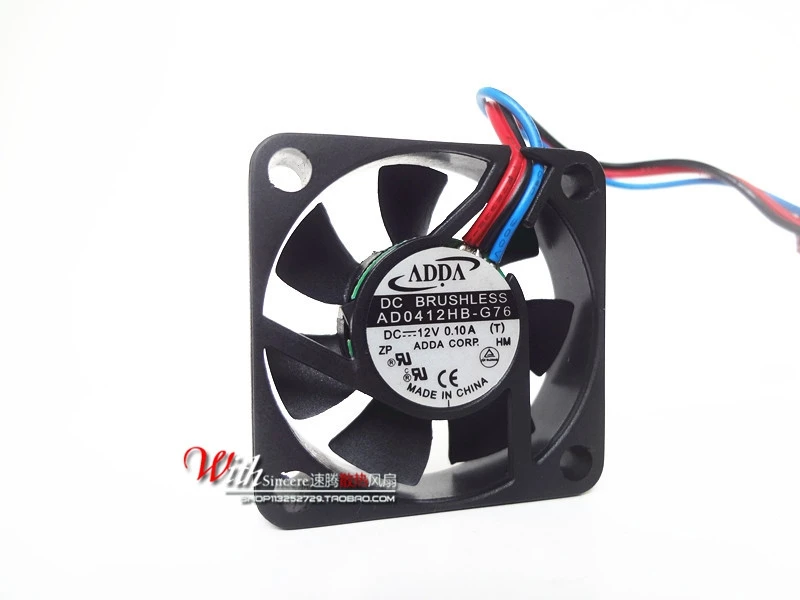 4010 12V 0.10A 4CM 4 Limi Ball CPU Chassis Fan AD0412HB-G76