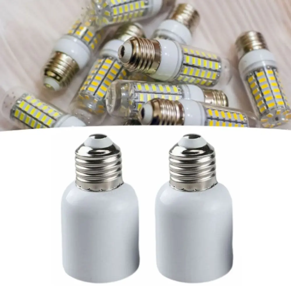 2 Pcs 110-240V E27 to E40 Adapter Heat Resistance High Temperature Resistanc Light Adapter Bulb Base Adapter LED Light Bulbs