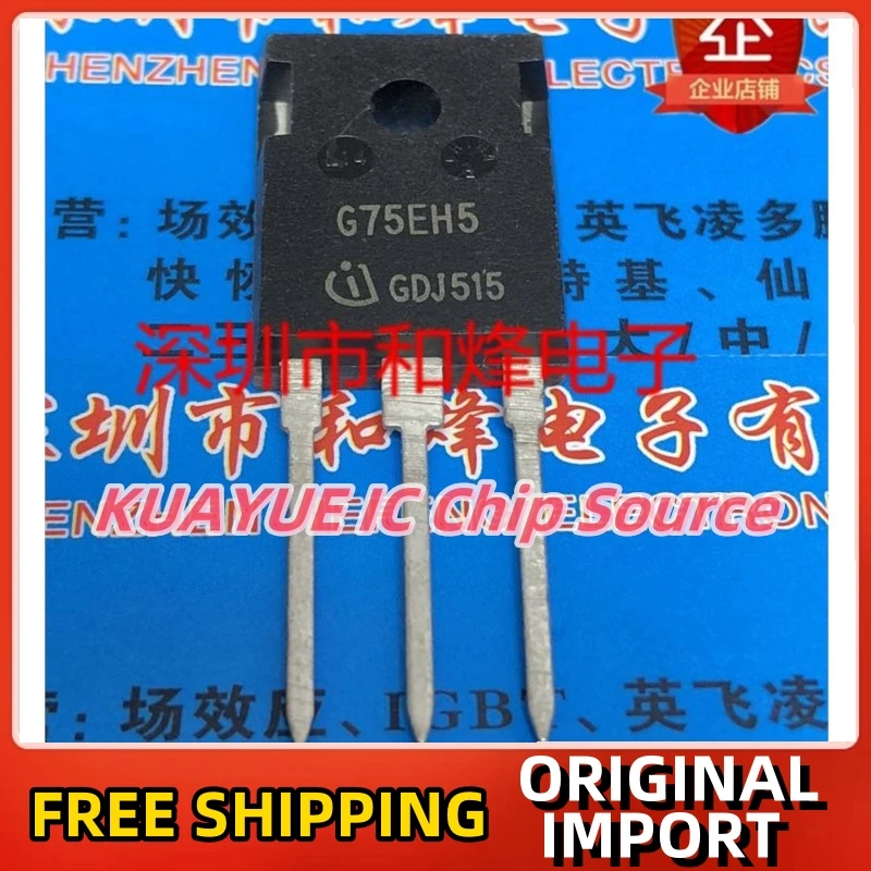 10PCS-30PCS   G75EH5 IGW75N65H5  TO-247 650V 75A   Best Quality Fast Shipping