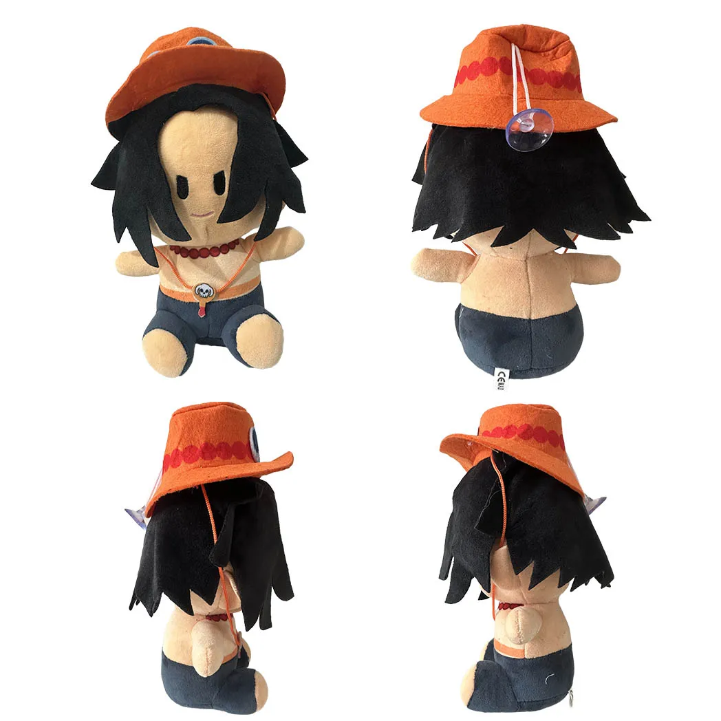 20cm One Piece Plush Toy Japanese Anime Luffy Zoro Ace Sabo Sanji Character Doll Padding Classic Cute Beautiful Gift For Kid Toy