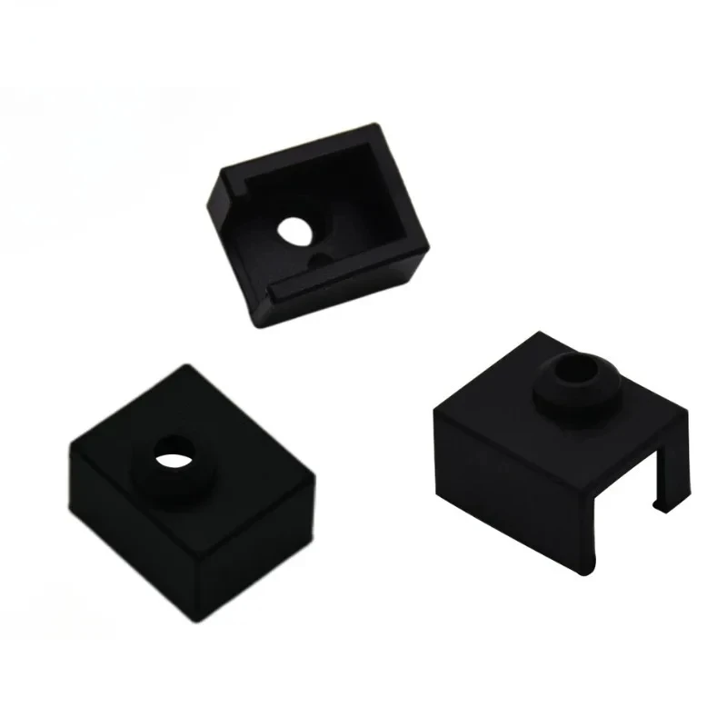 3PCS Silicone Socks For Ender 3 V3 SE Heating Block Cover Hotend Heat Insulation Case For Creality Ender3-V3 SE, Black Color