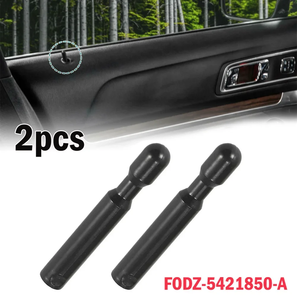 High Quality For Ford F-150 Explorer FODZ5421850A Door Lock Pull Knob 2pcs Black Left Door Lock Knob Post Pull Pin