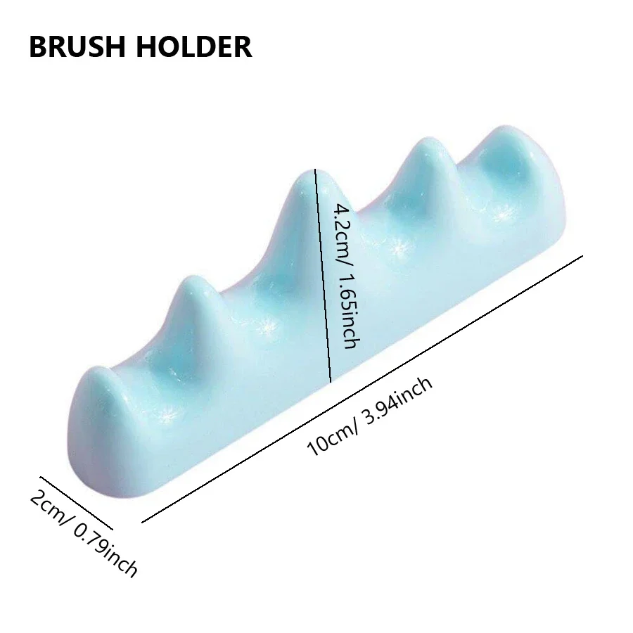Acrylic Nail Brush Washing Bowl Set with Powder Container And Brush Holder Manicure Tools for Salon And Home Use