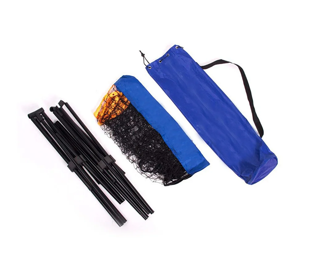 

Portable Outdoor Badminton Net and Post Set with Height Adjustment Feature for Families and Friends