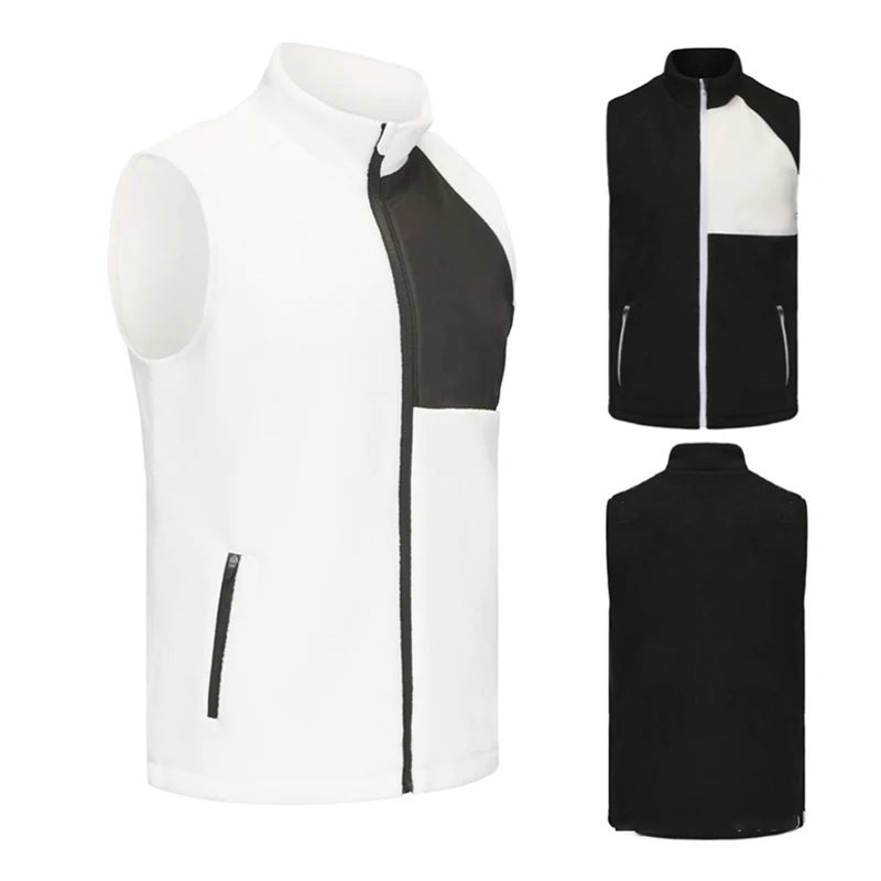 الشتاء الرجال يندبروف سترة جولف ملابس خارجية صوف مبطن أكمام سترة الغولف للسيدات الوقوف طوق معاطف عادية S-3XL