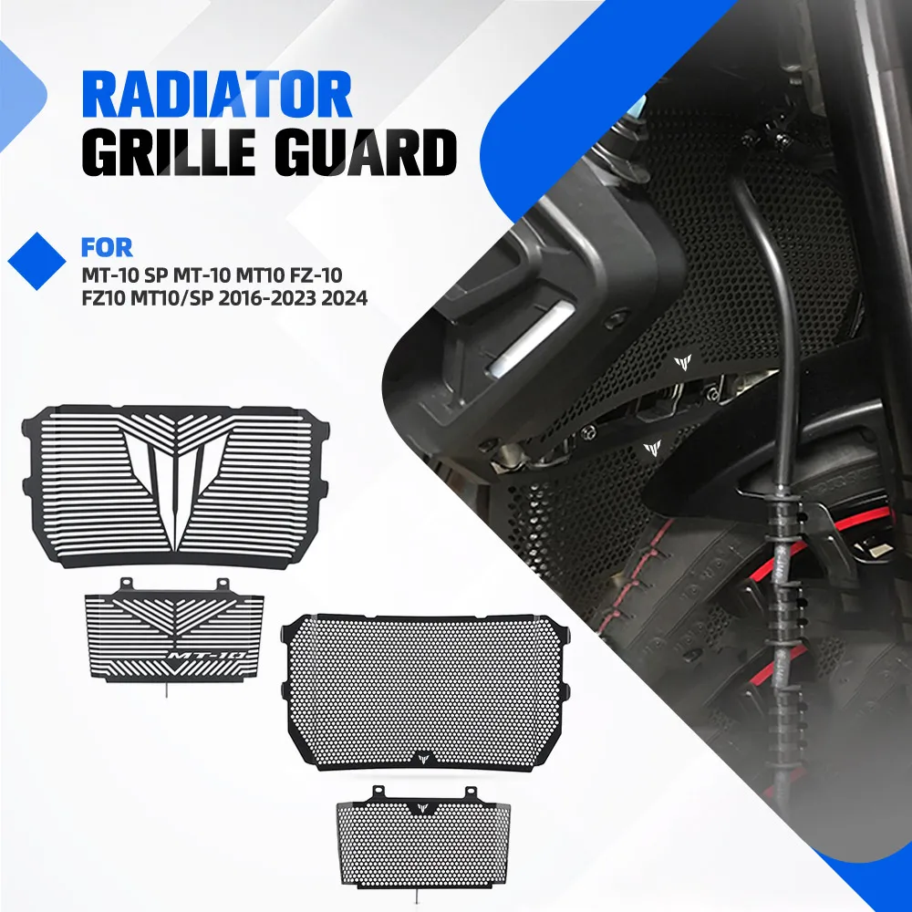 

Motorcycle Accessories CNC Radiator And Oil Cooler Guard Set For Yamaha MT-10 SP MT-10 MT10 FZ-10 FZ10 MT10/SP 2016-2023 2024