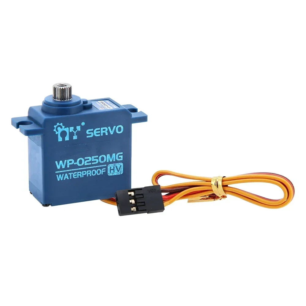 SERWOMOTOR MIKRO WP-0250MG 6.8KG WYSOKOSZYBKI (8.4V) - WODOODPORNY, Z METALOWYM PRZEKŁADNIEM DO SAMOCHODÓW RC W SKALI 1/16 I KOMPAKTOWYCH MODELI POJAZDÓW