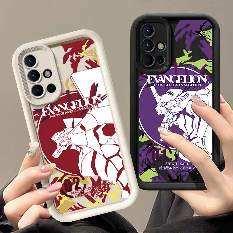 Anime E-EVA-NGELION Phone Case For Samsung Galaxy A03 A04 A05 A10 A20 A21 S A04E A06 A11 A30 A50 M12 M22 M54 5G