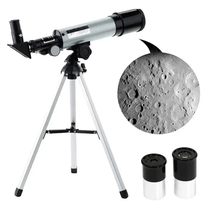 Telescopio Astronómico Refraction 36050 con Trípode Portátil, Telescopio Monocular, Telescopio de Observación Espacial, Regalo