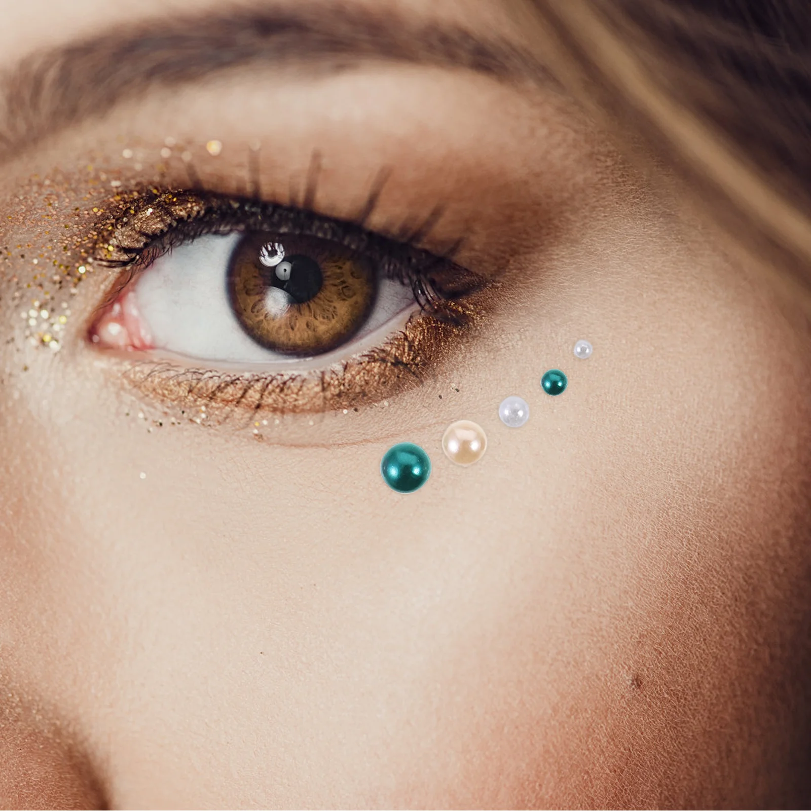 Delicate perle semicircolari rotonde Ciondoli per unghie multifunzione Perle artigianali simulate per decorazioni per la creazione di gioielli per nail art