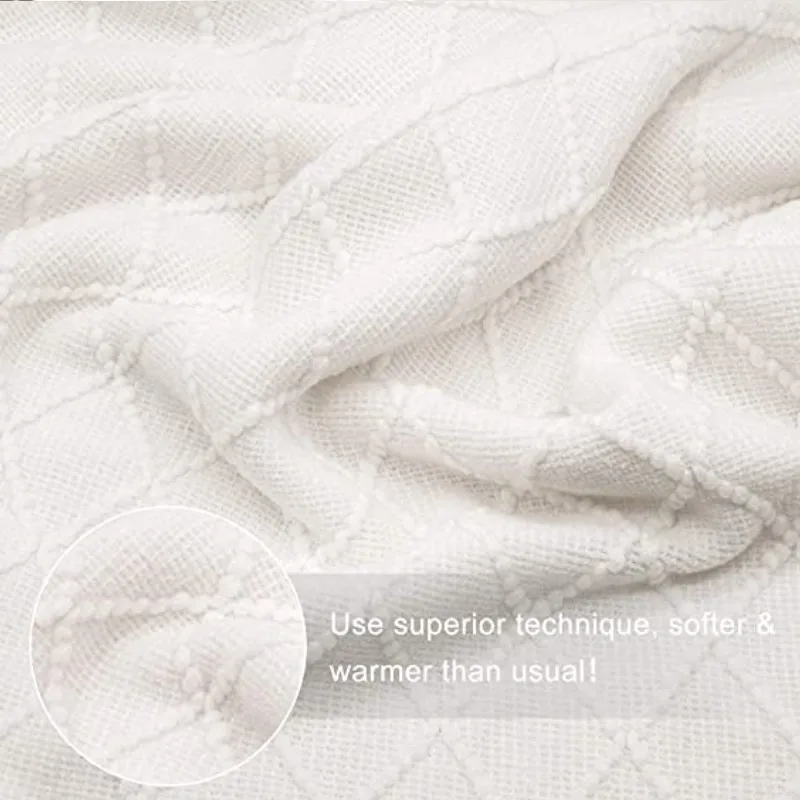 Oversized Fluffy Soft Knitted Blanket for Double Bed Four Seasons Sofa Knee Nap Wedding Gift Home Decor Bedding Blanket