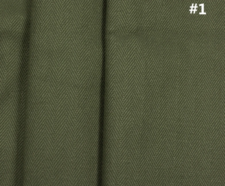 11,2 uncji Premium Armygreen Dyed Fabric 380gsm Khaki Herringbone Spodnie Sukienka Płaszcz Dostawca tkanin W1302193