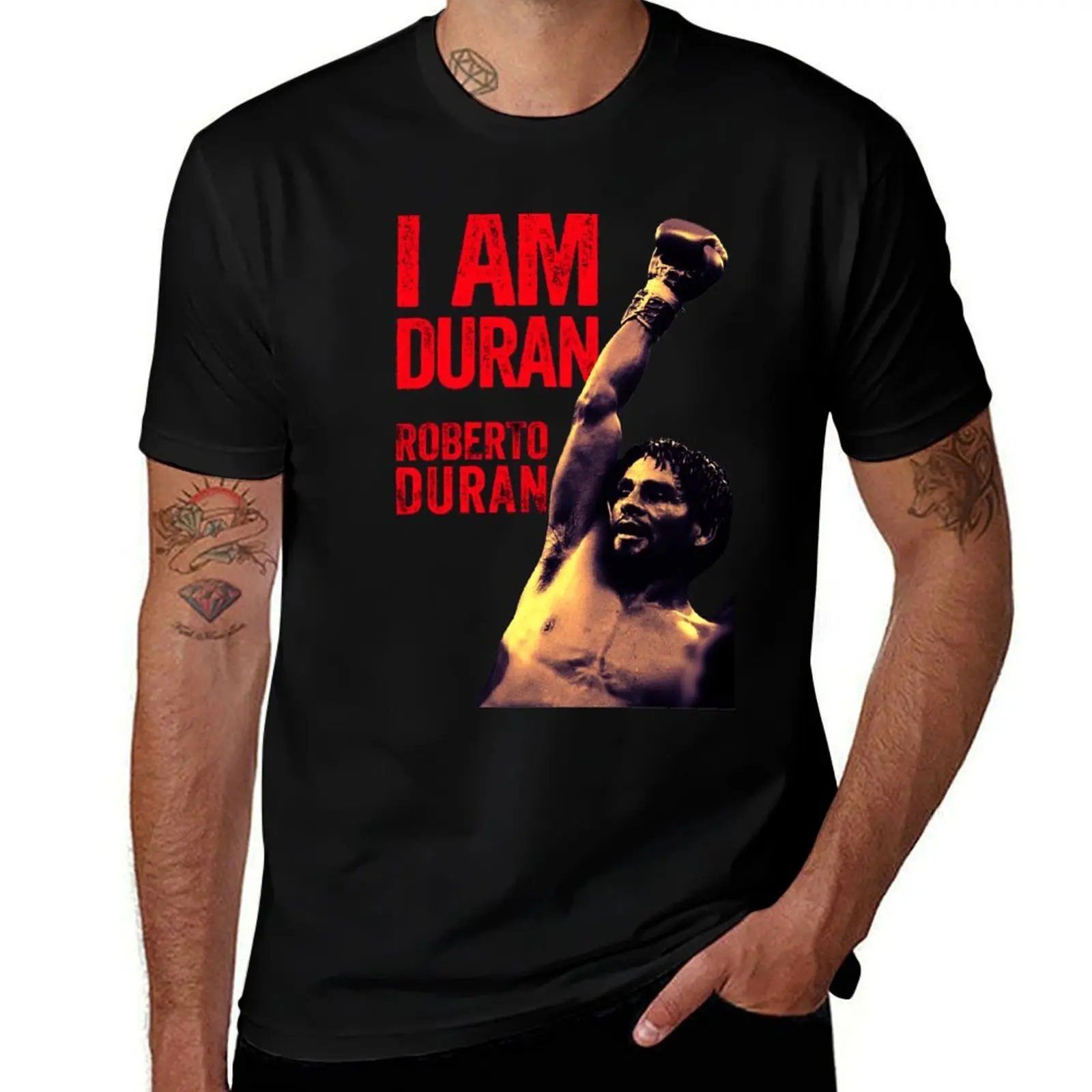 

t prints roberto man T-Shirt shirts anime shirts with t duran tshirt cotton