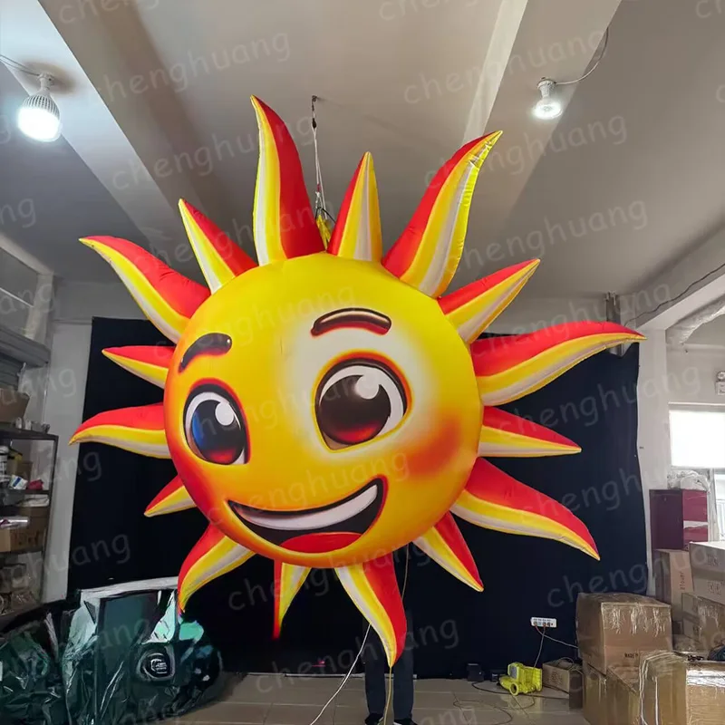 

Inflatable sunflowers with blowers, outdoor stage promotional and decorative props, can be hung