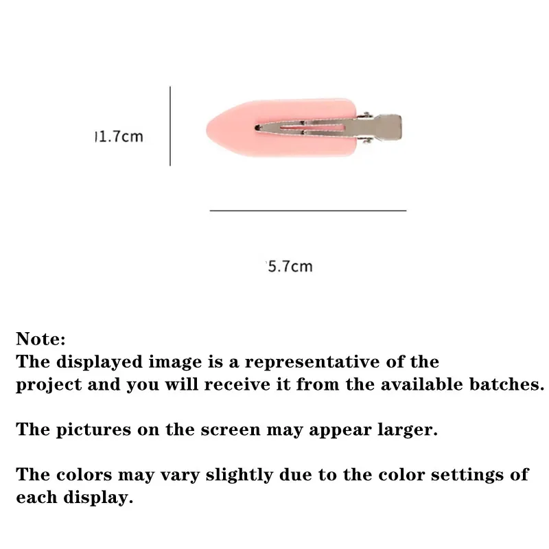 アームなしのシームレスヘアクリップ,ピンセット,女性用,サイドファスナー,フリンジ,メイクアップ,フェイス,ヘアアクセサリー,ピンク,ブルー,4個
