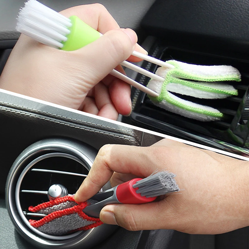 

Car Dashboard Air Conditioner Cleaner Cleaning Brush Soft Detailing Dust Removal Blinds Brushs Auto Interior Accessories