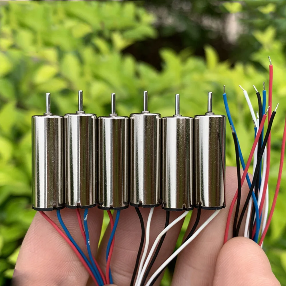 2PCS DC 3.7V Mini 720 Model Helicopter Coreless DC Motor Tiny Mini Ultra High Speed  Four-axis Aircraft RC Drone Quadcopter