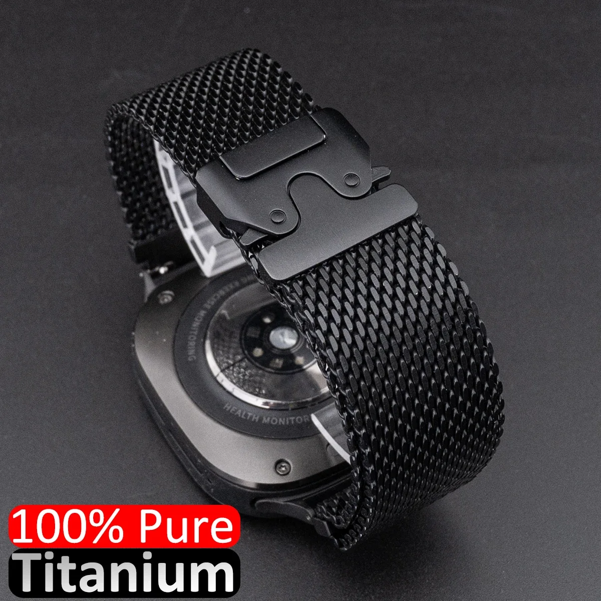 Reines Titan Milanese Offizielles Armband für Samsung Galaxy Watch Ultra/Ultra2 47mm Titanband für Galaxy Watch 7 Ultra Armband – Detail 3