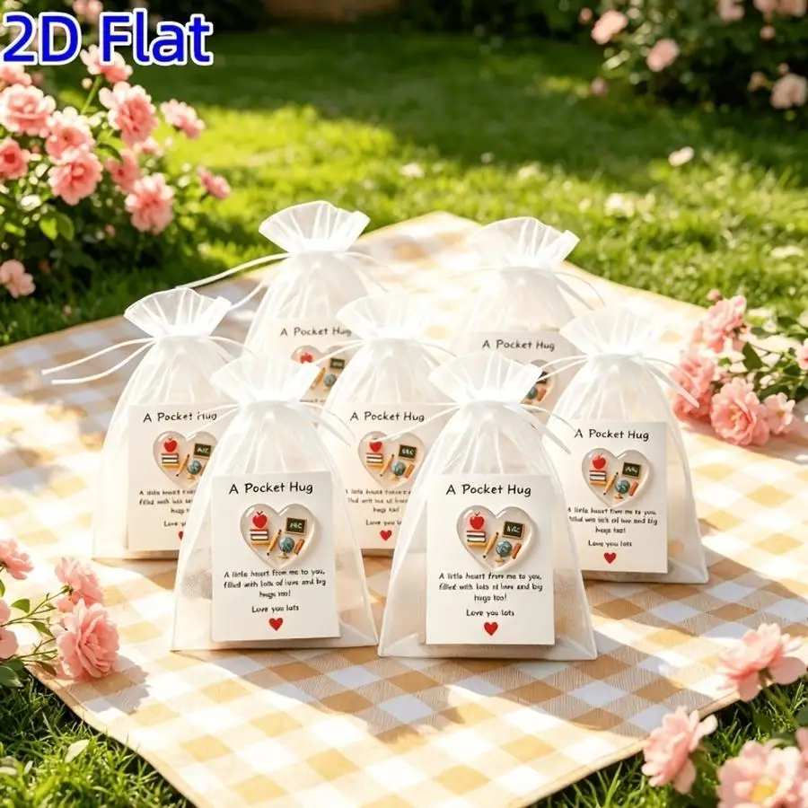 1/5/10/20/50/100pcs Gift for Her/Him: 21 pieces/7 sets of 2D Flat 