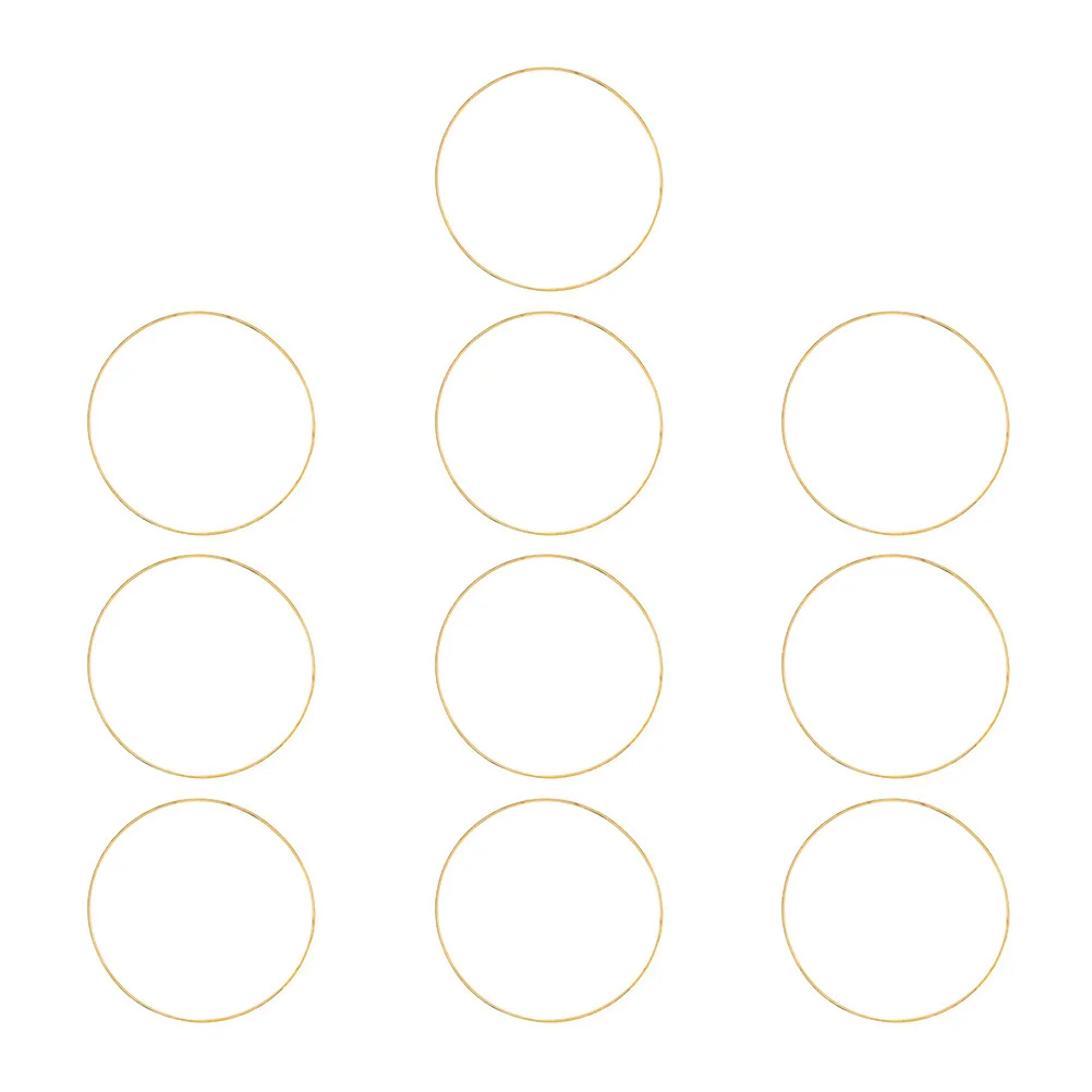 10pcs Metal Dream Catcher Hoops 2.76 Inch Craft Rings For Diy Plant Hangers Tassel Art Home Decor Wind Chimes Accessories