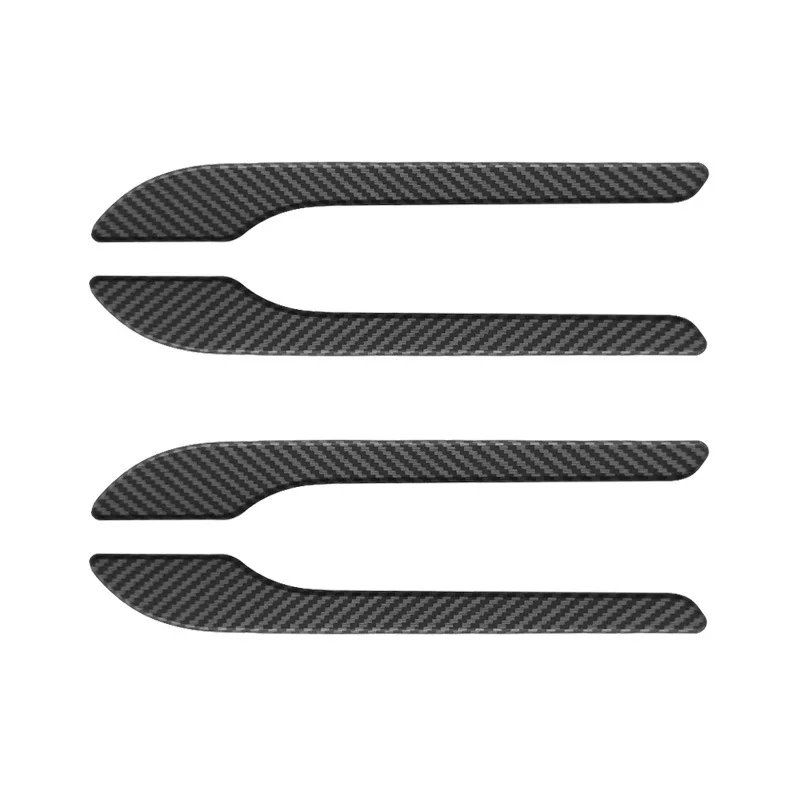 For Tesla 2025Model3 Y Car Door Handle Wrap Cover Decorative Stickers Anti-scratch ABS Protector Matte carbon fiber pattern