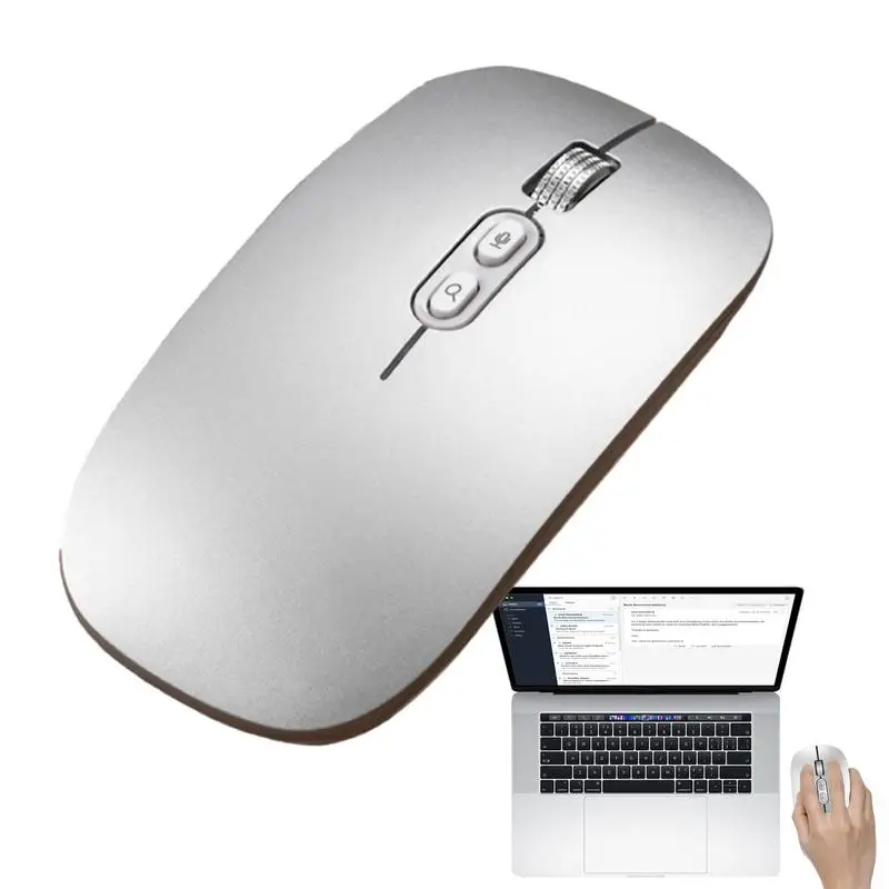 Silent Mouse Wireless 2.4G Wireless Voice Typing AI Mouse 1600DPI USB Voice Recognition/Search/Input 28 Languages Translator