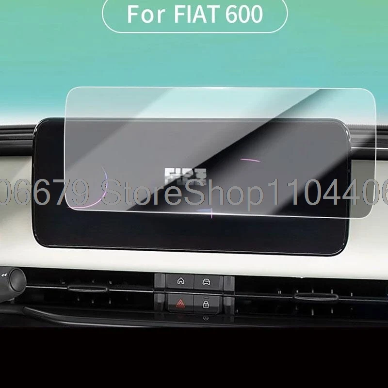 Para Fiat 600/Fiat 600e 2024 2025 2026 10,25 pulgadas navegación gps de coche película protectora de vidrio templado pantalla pegatinas de coche de vehículo