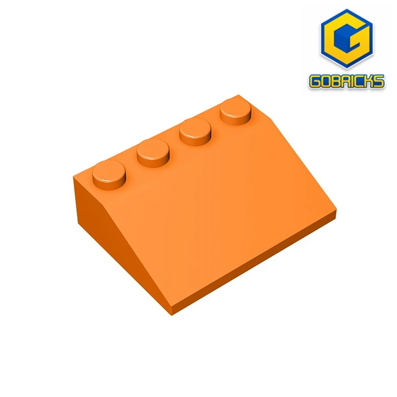 Gobricks GDS-732 ROOF TILE 3X4/25 - 3x4 Sloping brick compatible with lego 3297 children\'s toys Assembles Building Blocks