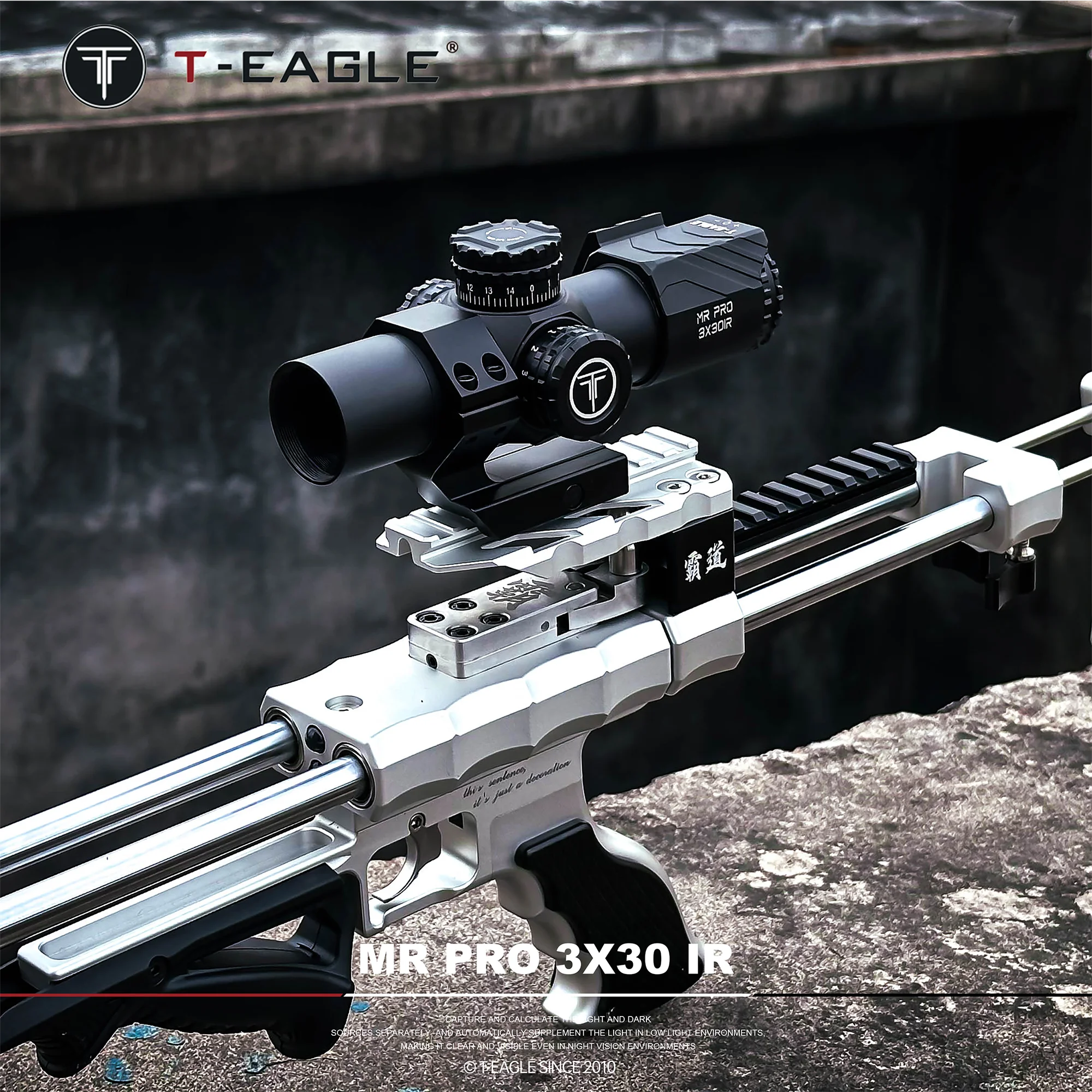 T-Eagle MR Pro 3x30IR Compact Lunettes Hunting Rifle Scope Optical Sight Airgun Riflescope With One-piece Picatinny Mount