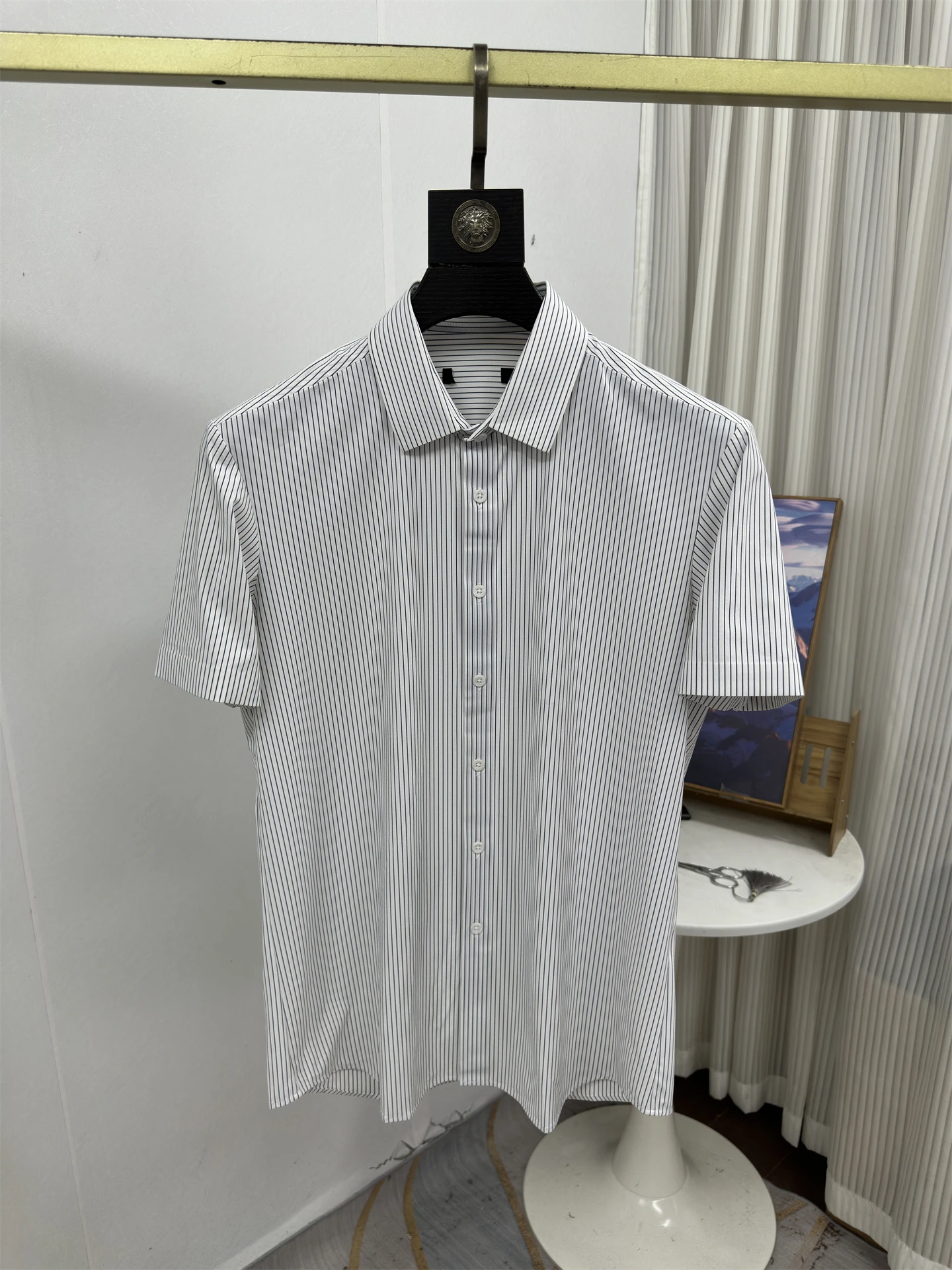 

Casual ort Sve Men's irt Anti-Wrinkle Skin-Friendly Thin Summer Faion Simple Nylon Polyester Stretch Comfortable irt
