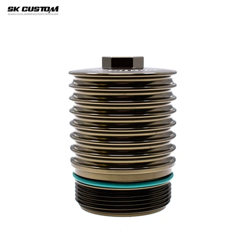 SKCUSTOM para Peugeot 106 206 307 cubierta de filtro de aceite aleación de aluminio carcasa de filtro de aceite extendida para Citroen C2C3 carcasa modificada para coche