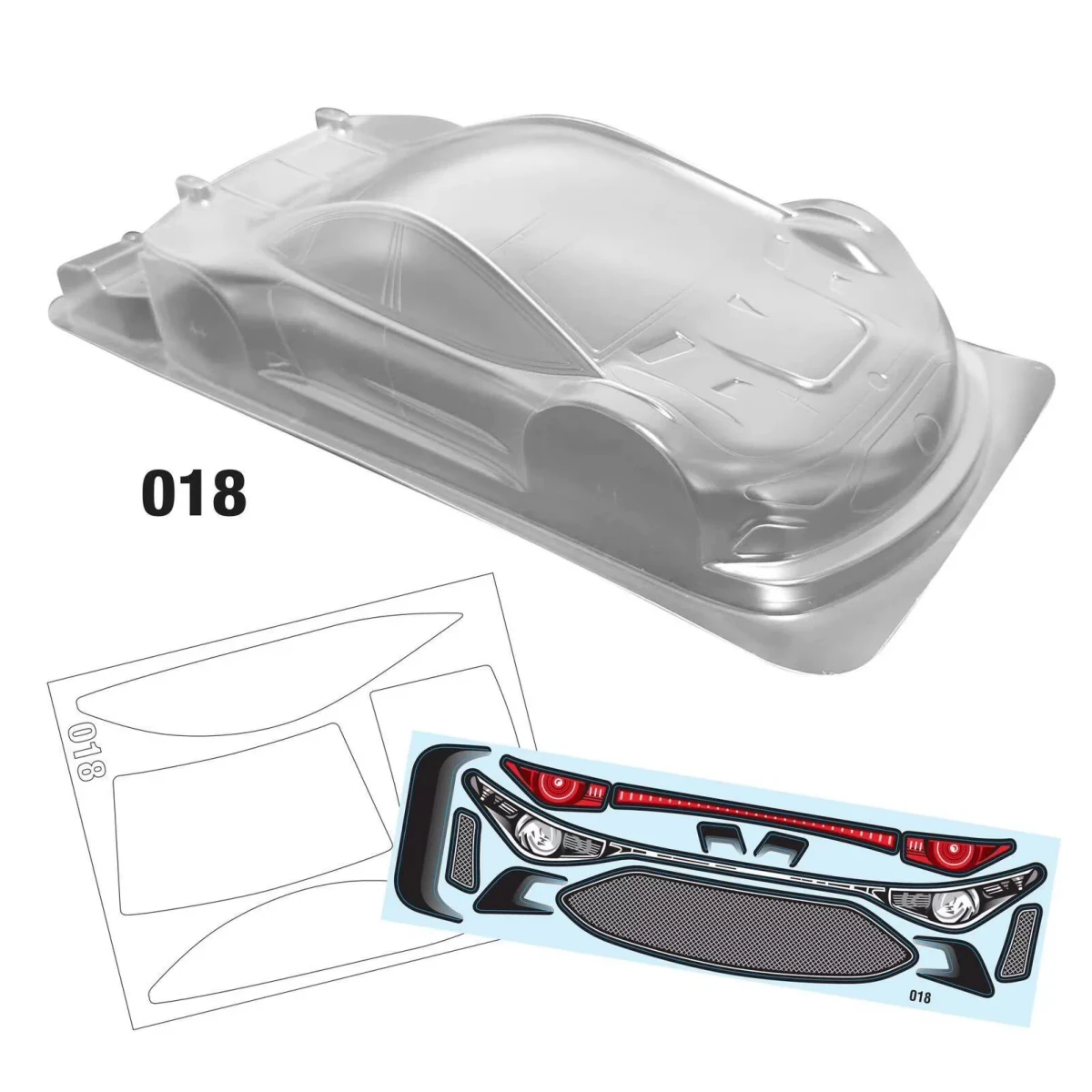 

1/10 RC Drift Racing Car Body Shell (190mm Width)