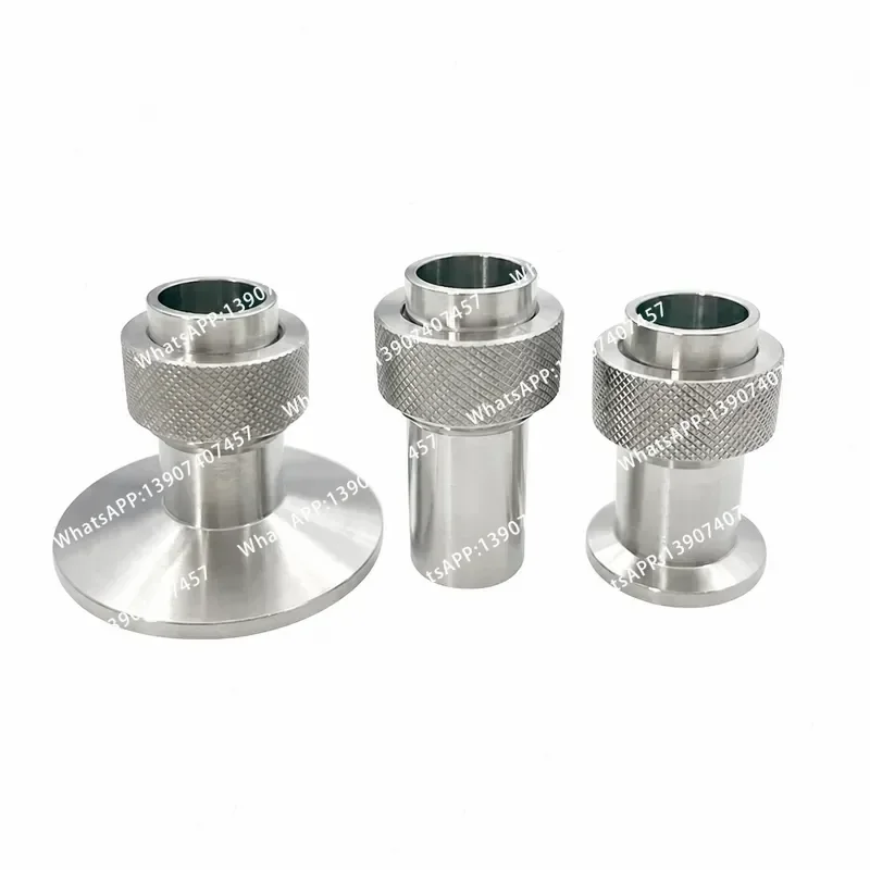 Dinghe KF vacuum gauge joint 304 stainless steel quick loading 16 chuck 25 flange 40 tube welding base 1