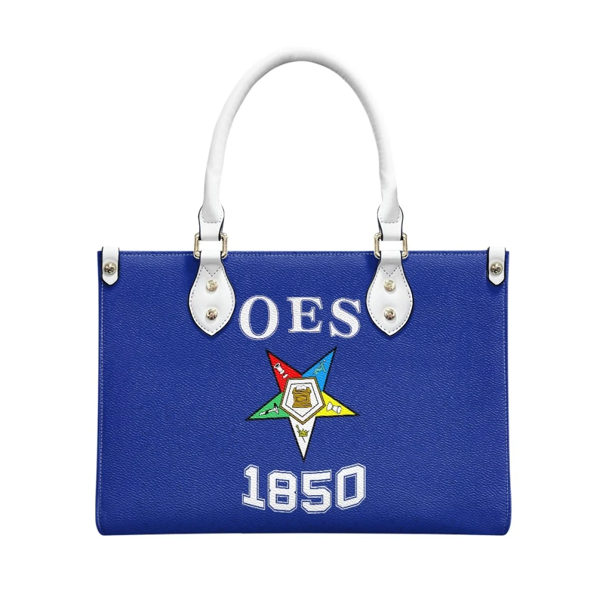 Bolso de mano de cuero con nombre personalizado para mujer, cartera femenina de lujo con diseño de estrella oriental, regalos de amistad, OES Sisterhood