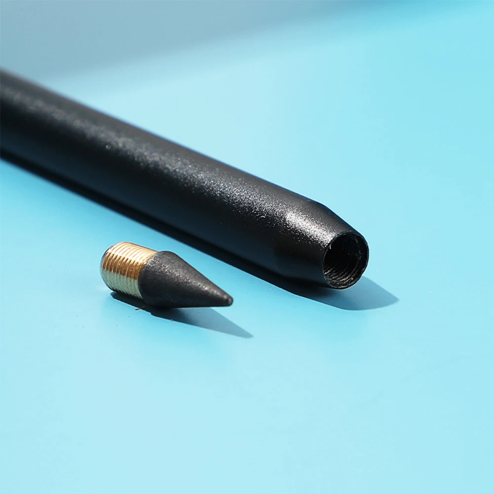 Lápis HB Nib substituível para escrever e desenhar, pintura eterna, papelaria reutilizável estudante, material escolar, lápis Inkless, 3pcs