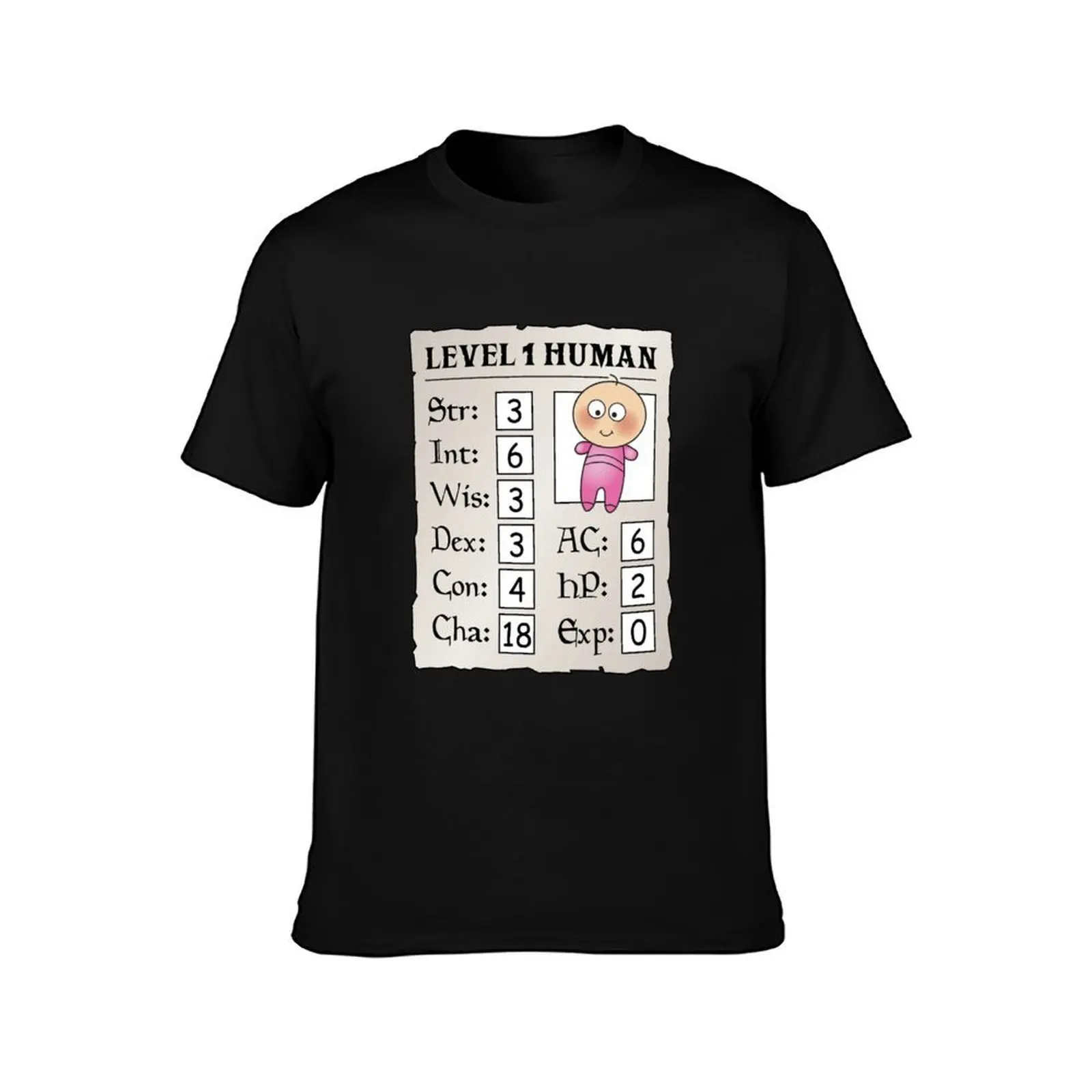 Level 1 Human - Girl T-Shirt Industrial Work Tee Shirt